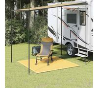 Molumvel Tapis de tente - Sol d'auvent pour camping, caravane et terrasse | Tissu en polyéthylène haute densité robuste, avec œillets de fixation, respirant et résistant aux intempéries