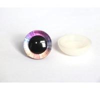 MOLUO 12 Sets 14MM/16MM/18MM/20MM/25MM Stuffed Toys Glitter Safety Eyes Nonwovens Washer Clear Doll Eyes Dolls Accessories