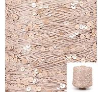 MOLUO 50G/skeins Cotton Sequins Yarn 6mm+3mm Sequins Hand Knitting Yarn Thread Luxury Glitter Soft Rope DIY Material
