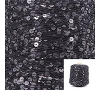 MOLUO 50G/skeins Cotton Sequins Yarn 6mm+3mm Sequins Hand Knitting Yarn Thread Luxury Glitter Soft Rope DIY Material