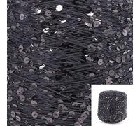 MOLUO 50G/skeins Cotton Sequins Yarn 6mm+3mm Sequins Hand Knitting Yarn Thread Luxury Glitter Soft Rope DIY Material