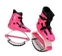 MOLVUS Chaussures de saut rebondissantes pour femmes avec 4 ressorts, bottes de course anti-gravité pour les sports d'intérieur et d'extérieur (couleur : rose, taille : 39-41)