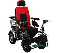 MOLVUS Fauteuil roulant électrique à quatre roues pour adulte, fauteuil roulant tout-terrain pliable autopropulsé, batterie au lithium 48 V22 A, endurance 75 km de long, convient aux personnes âgées