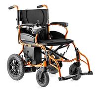 MOLVUS Fauteuil roulant électrique intelligent, fauteuil roulant léger pliable avec dossier inclinable et double moteur puissant