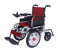 MOLVUS Fauteuil roulant électrique léger pour adulte tout terrain double moteur pliable avant grande roue tout terrain