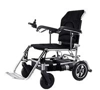 MOLVUS Fauteuil roulant électrique, pliable et léger - Fauteuil roulant électrique pour personnes âgées - Frein électromagnétique - Batterie au lithium - Accoudoir pliable et léger - Peut être