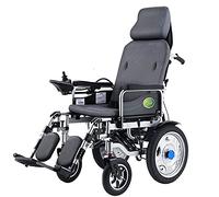 MOLVUS Fauteuil roulant électrique pliable léger avec toilettes multifonction intelligent pour personnes âgées et handicapées