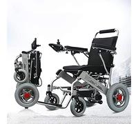 MOLVUS Fauteuil roulant électrique pliable léger et portable, en alliage d'aluminium médical, fauteuil roulant de voyage léger