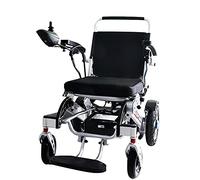 MOLVUS Fauteuil roulant électrique, pour adultes, cadre en alliage d'aluminium aéronautique, pliable en un clic, 500 W, forte puissance, absorption des chocs, frein électronique EABS (batterie au