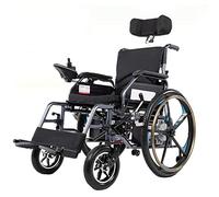 MOLVUS Fauteuil roulant électrique robuste pour adultes, fauteuil roulant motorisé pliable pour usage domestique et extérieur, fauteuil roulant électrique durable approuvé pour les voyages en avion
