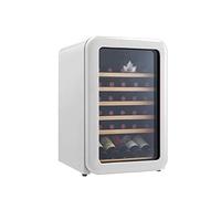 MOLVUS Réfrigérateur de Cave à vin rétro, Refroidisseur/Refroidisseur de vin Rouge/Blanc Autonome pour 30 Bouteilles, Stockage à température constante de 5 ° C à 18 ° C
