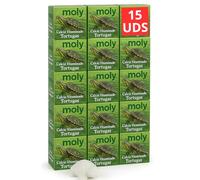MOLY Lot de 15 comprimés de carbure de calcium dissoluble pour tortues d'eau | Renforce la carapace et neutralise le pH