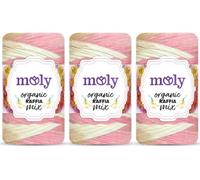 Moly Raffia Batik - 3 x 100 g - Fil de raphia en papier multicolore - 160 m par pelote - Fil dégradé de couleur pour crochet pour sacs, chapeaux, paniers, sets de table et décoration (23)