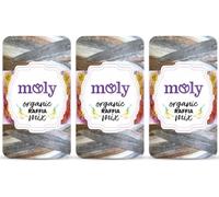 Moly Raffia Batik - 3 x 100 g - Fil de raphia en papier multicolore - 160 m par pelote - Fil dégradé de couleur pour crochet pour sacs, chapeaux, paniers, sets de table et décoration (35)