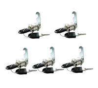 Molyorch 5 Pièces Serrure Batteuse Cylindre Avec 10 Clés, Batteuse Cylindre, Serrure Tiroir Bureau, pour Armoires à Archives et Armoires à Casiers