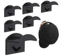 Molyorch 6 Pièces Crochets Adhésifs pour Chapea, Porte Chapeaux, Porte de Casquette, Convient à Tous Types de Chapeaux, écharpes, sacs, écouteurs