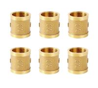 Molyorch 6 pièces de manchons en laiton 1/2" 2 x filetage, Femelle Raccord double 1/2", Laiton Ig/Ig Convient pour décrire son utilisation dans les conduites d'eau