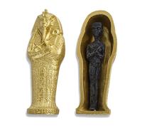 Molyorch Cercueil momies d'Halloween, décoration en résine, pour aménagement paysager vivant, fêtes et cosplay