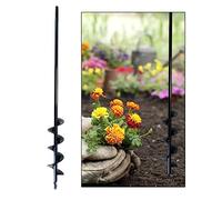 Molyorch Meche Tariere, Foret Hélicoïdal Jardin, Outil Creuser Trou Terre, Mèche Tarière Perceuse, pour Plantation de Jardin, Relâchement des Plantes, Creuser Trous dans Champ