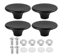 Molythrix Poignée de couvercle universelle en bakélite, lot de 4 pièces, bouton de rechange adapté aux cocottes en fonte émaillée, four hollandais et ustensiles de cuisine.