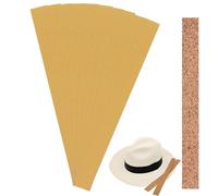 MOLZINY 10 Pcs Bandes de liège Auto-adhésives ducteurs de Chapeau en Feutre pour Chapeaux Bandes de Liege Bande Interieure Casquettes de Sudation pour Ajuster la Taille des Chapeaux Bande De Chapeau