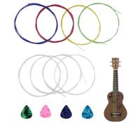 MOLZINY 12 Pièces Contient 2 jeux de cordes et 4 cordes de celluloïd en Nylon, Remplacement durables