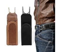 MOLZINY 2 Pièces Ceinture Sans Élastique À Crochet Métallique Kit Tactical Metal Hook Elastic Belt-Buckleless Belt Hook Ajustable Ceintures Extensible Invisible Unisexe Sans Boucle pour Quotidien