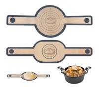 MOLZINY 2 Pièces Silicone Baking Mat for Dutch Oven Elingues à Pain en Silicone pour Cocotte Élingue Pain Antiadhésif avec Longues Poignées pour Cocotte à Pain Four Pâte Ronde + Ovale