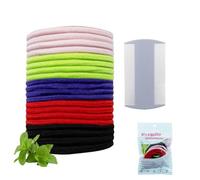 MOLZINY 20 Pièces Chouchous anti-poux Attache capillaire anti poux,Traitement contre les poux,Sûre,saine et efficace,Aide à prévenir les poux,Avec peigne à dents extra fin