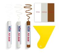 MOLZINY 3 Couleurs Feutre Retouche Bois Bâtons De Cire Pour Restauration Du Bois Kit Reparation Parquet Crayon Retouche Meuble En Bois Chêne Clair En Cire Kit Pour Rayures, Sols, Tables