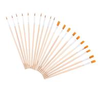 MOLZINY 30 Pièces pinceaux 15 pinceaux plats et 15 petits pinceaux ronds petits pinceaux d'artiste pour le corps le visage les rochers la toile les amateurs les enfants et les adultes pour dessiner