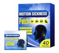MOLZINY 40 Pièce Patchs Contre le Mal des Transports Patch Mal des Transports Patch Anti Mal de Mer pour Croisière Voiture Bateau Soulage les Nausées les Vertiges et les Vomissements du Mal Mer