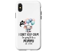 Mom 2026 I Can't Keep Calm I'm Going to Be a Mommy est 2026 Coque pour iPhone X/XS