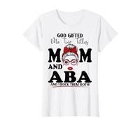 Mom and ABA Applied Behavior Analysis Mother's Day T-Shirt