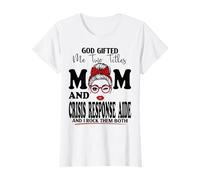 Mom and Crisis Response Aide Fête des Mères Double Bénédiction T-Shirt