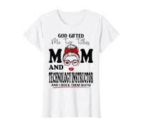 Mom and Technology Instructor Fête des mères Double bénédiction T-Shirt