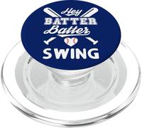 Mom Baseball Batter Batter Swing Hey Game Day Baseball Lover PopSockets PopGrip pour MagSafe