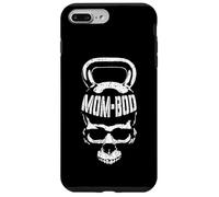 Mom BOD Kettlebell Skull Funny Halloween Gym Fitness Coque pour iPhone 7 Plus/8 Plus