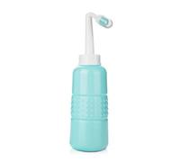 Mom Bouteille péri à l'envers pour soins post-partum, outil de nettoyage du périnée pour bidet portable, bouteille Mom Peri pour les essentiels post-partum (bleu, 350 ml)