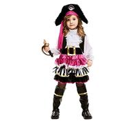 Déguisement Pirate Girly Enfant - No Name - Modèle Pirate - Rose - Polyester - Normes UE 3-4 ans