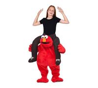 Mom Ride-on Elmo Child Costume Rouge S Enfants