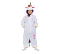 Mom Déguisement Licorne Kigurumi Enfant Blanc Avec Capuche Et Queue