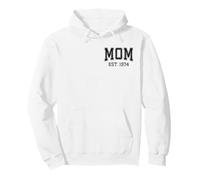 Mom Est 1974 Personnalisé Maman Fête des Mères Personnalisé Sweat à Capuche