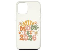 Mom Est 2026 Groovy Retro Daisy Flower New Mom Mother's Day Coque pour iPhone 12/12 Pro