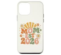 Mom Est 2026 Groovy Retro Daisy Flower New Mom Mother's Day Coque pour iPhone 12 Mini