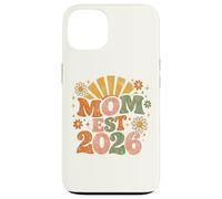 Mom Est 2026 Groovy Retro Daisy Flower New Mom Mother's Day Coque pour iPhone 13