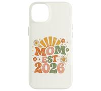 Mom Est 2026 Groovy Retro Daisy Flower New Mom Mother's Day Coque pour iPhone 14 Plus