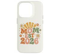 Mom Est 2026 Groovy Retro Daisy Flower New Mom Mother's Day Coque pour iPhone 14 Pro