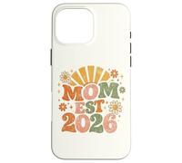 Mom Est 2026 Groovy Retro Daisy Flower New Mom Mother's Day Coque pour iPhone 16 Pro Max