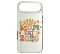 Mom Est 2026 Groovy Retro Daisy Flower New Mom Mother's Day Coque pour iPhone Air